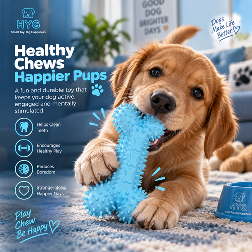 FlexiBone™ — Durable Chew & Teething Toy for Dogs