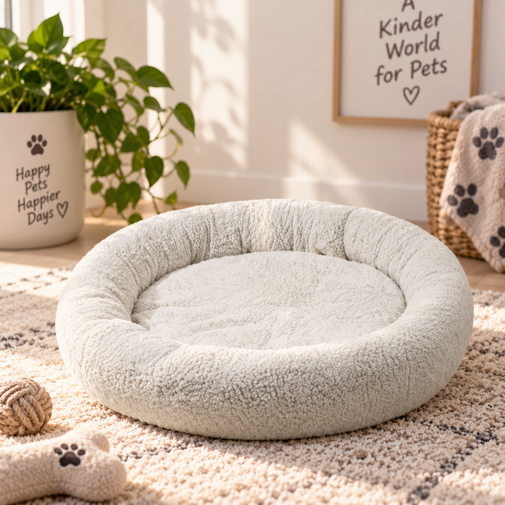 CloudNest™ — Ultra-Cozy Self-Warming Pet Bed