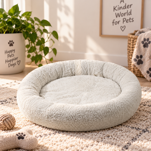 CloudNest™ — Ultra-Cozy Self-Warming Pet Bed